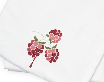 Trio-T-shirt Raspberry Cluster Red Fruit