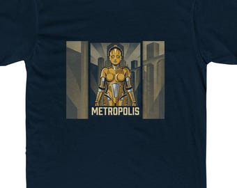Art Deco-robot, retro-film, retro-grafik, science fiction-affisch