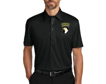 101st AIRBORNE DIVISION  ( Screaming Eagles )  Dress shirt meets Polo K700
