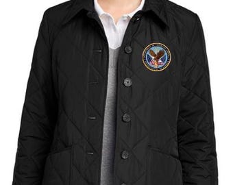 Damen Abt. für veteranes angelegenheiten Brooks Brothers Quilted Jacken