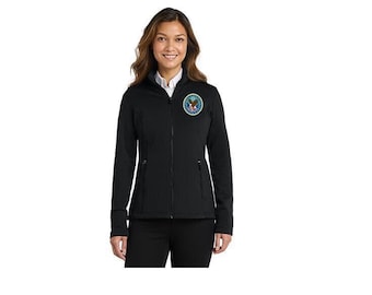 Damen Abteilung für veteranenangelegenheiten - Port Autorität Gitter Fleece Jacke L239