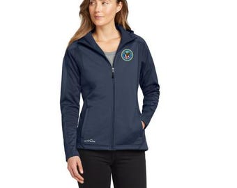 Damen-Kapuzenjacke von Eddie Bauer mit Kapuze Softshell-Jacken