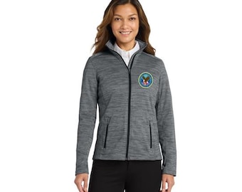 Damen Dept of veteransbehälters Digi-Streifen Fleece-Jacke