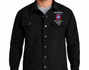 82d AIRBORNE DIVISION ( All American) Soft Shell Shirt Jacket