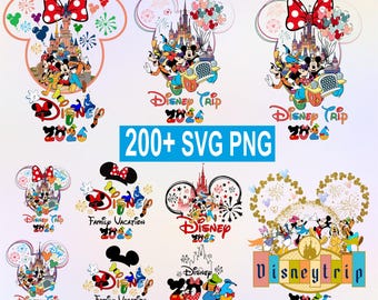 Disneyland 2026 SVG PNG BUNDLE, Family Trip 2026 Png, Family Vacation 2026, Magical Kingdom, Mouse Head Design, Friends Trip