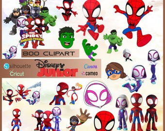 800+ Spidey and Friends Clipart Bundle (PNG)