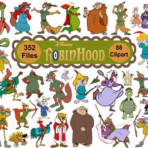 352+ Robin Hood PNG, Robinhood Clipart Bundle, Robin Hood SVG PNG Instant Digital Download, Robin Hood shirt cake topper, birthday