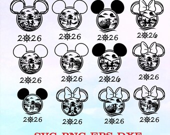 Familiecruise 2026 SVG-bundel | Bijpassende shirts Clipart