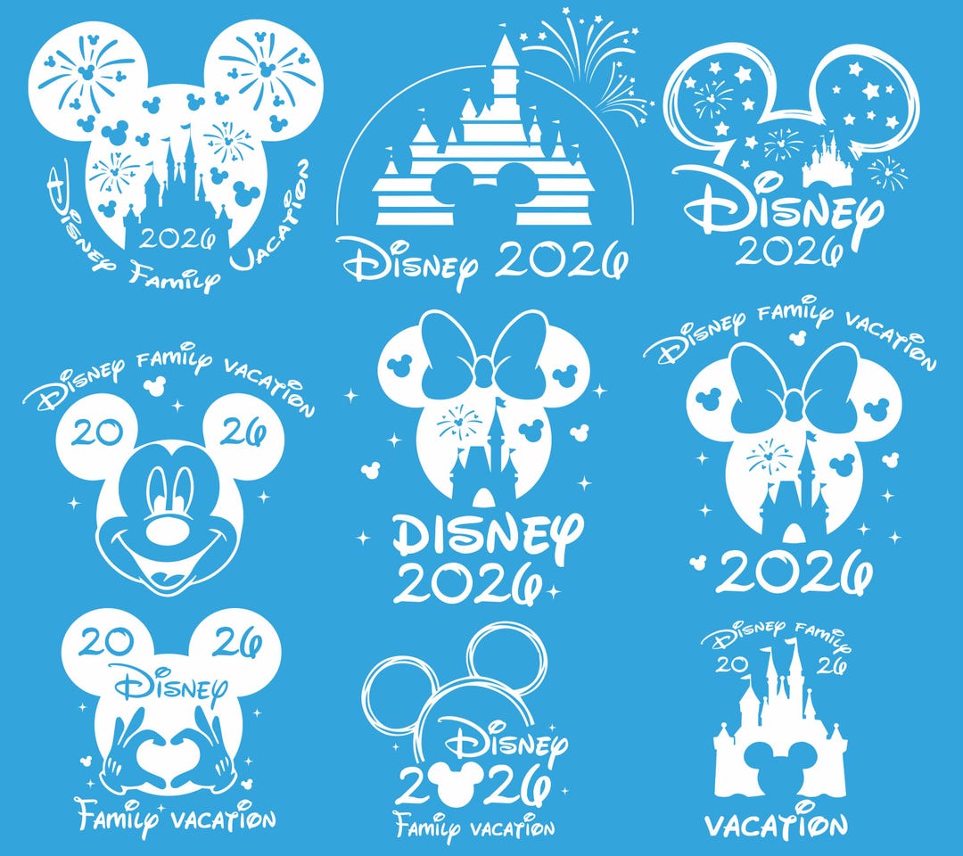 Disney Mega Bundle,family Trip 2026 Svg, Family Vacation 2026