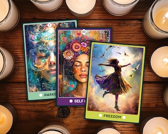 Printable Spirit Tarot - Messages from the divine - Channeled cards