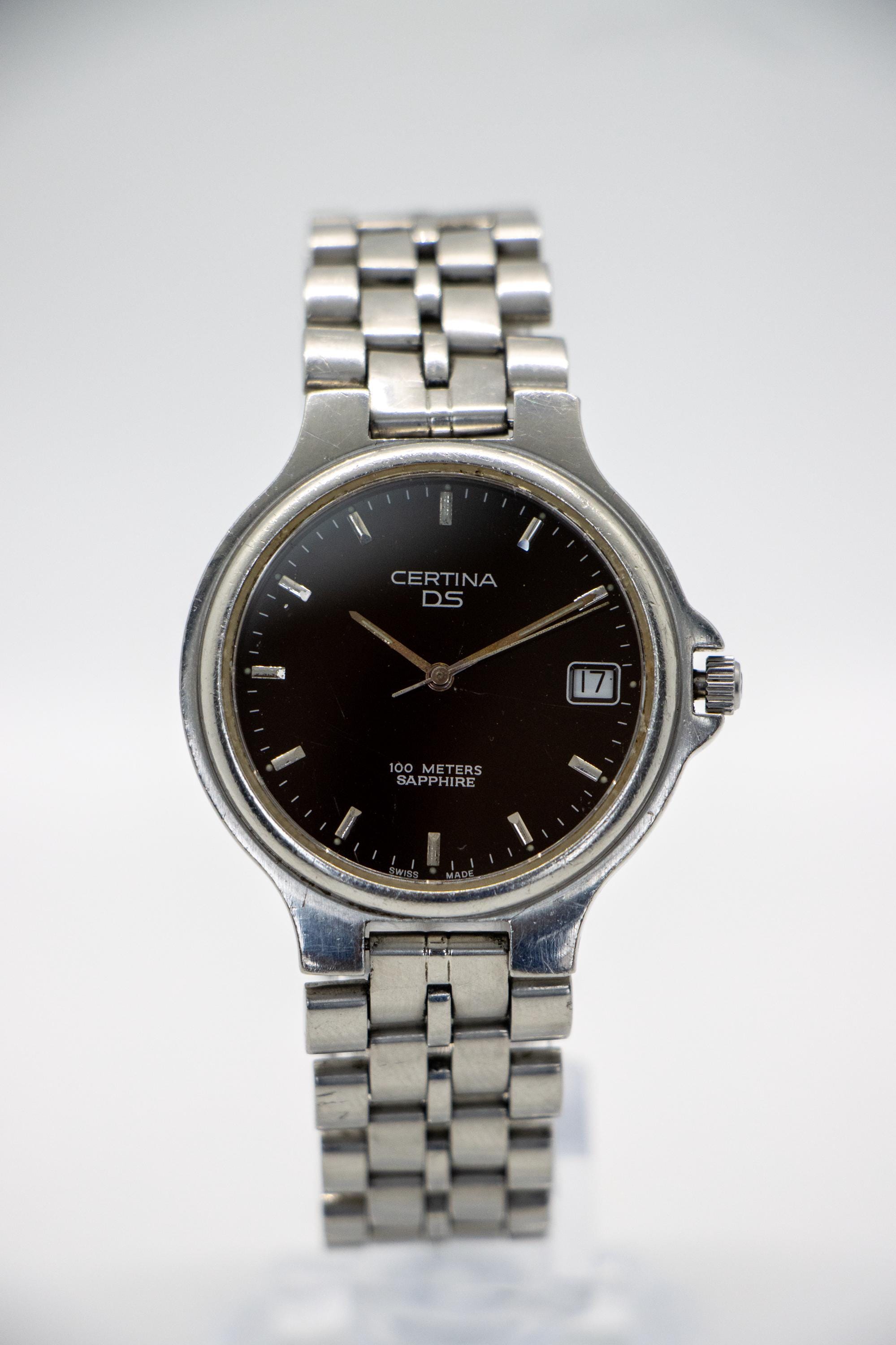 Vintage Certina DS Quartz – Swiss Made – 100M – Sapphire