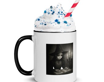 Tazza da lettore gotico / Tazza da caffè Dark Academia / Regalo per amanti dei libri gotici / Witchcore