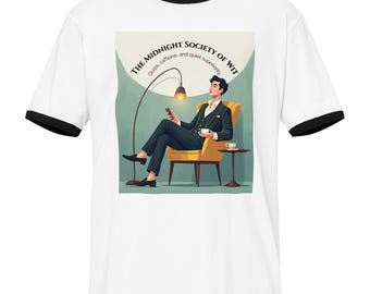 Maglietta Midnight Society of Wit / Maglietta letteraria Dark Academia