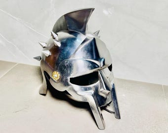 Spartan Helmet Greek Warrior Helmet Metal Armor Replica Display Piece