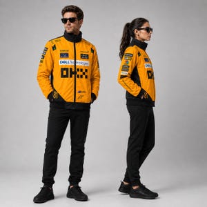Personalized McLaren formula 1 Racing Jacket, Lando Norris or Oscar Piastri Cordura Fan Apparel image 4