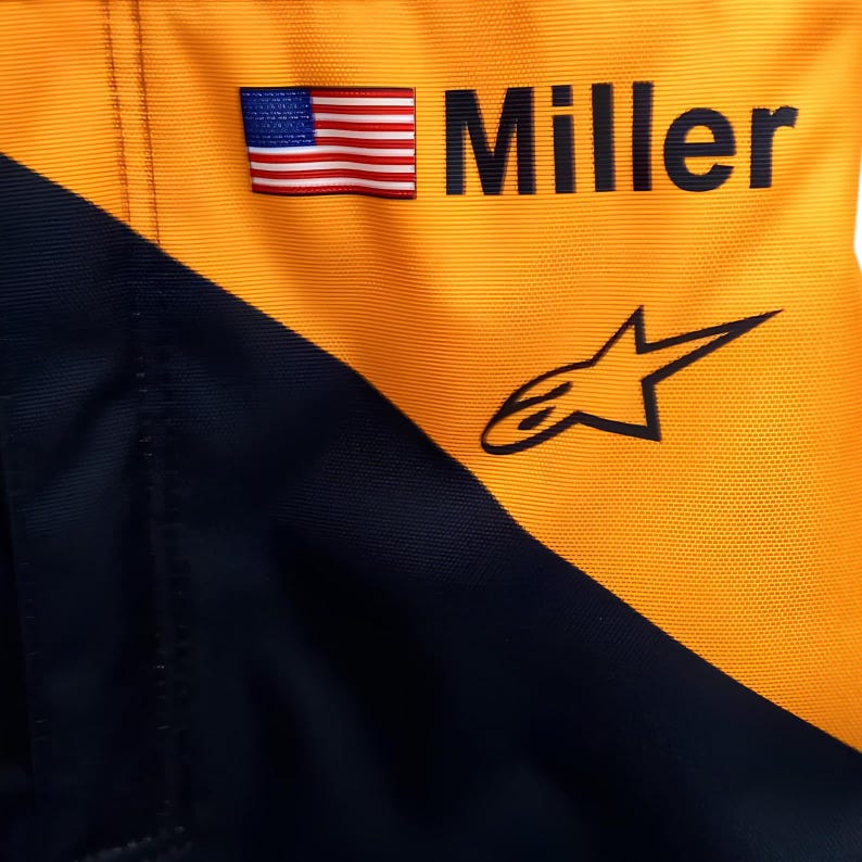 Personalized McLaren formula 1 Racing Jacket, Lando Norris or Oscar Piastri Cordura Fan Apparel image 17