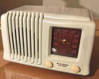 Vintage Mid Century Table Radio Working Collectible Old Radio Decor