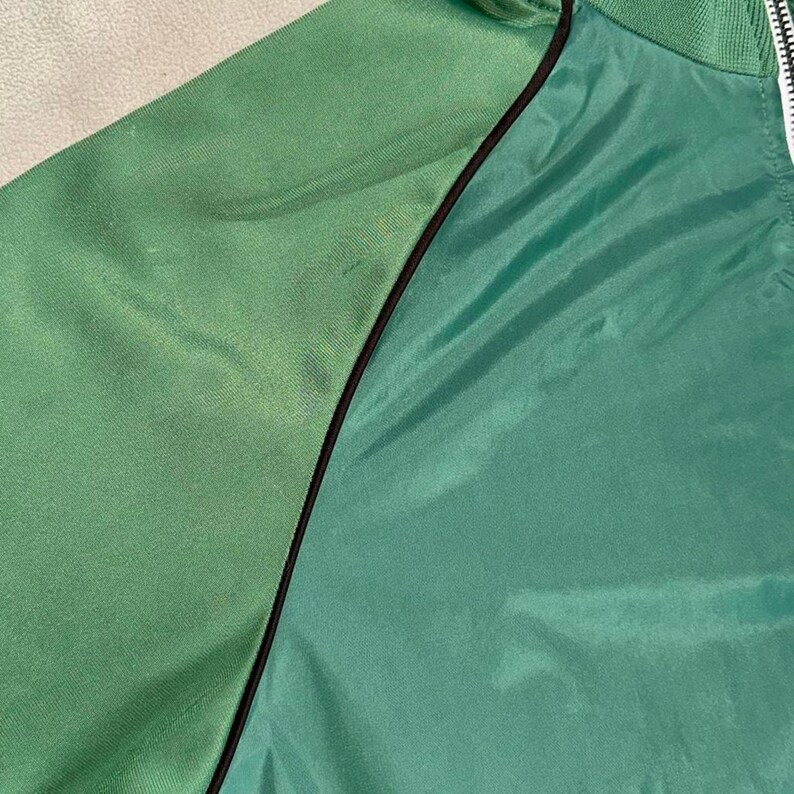 Chaqueta deportiva vintage Ben Sherman verde talla M años 90 estilo Mod Rave del Reino Unido imagen 8