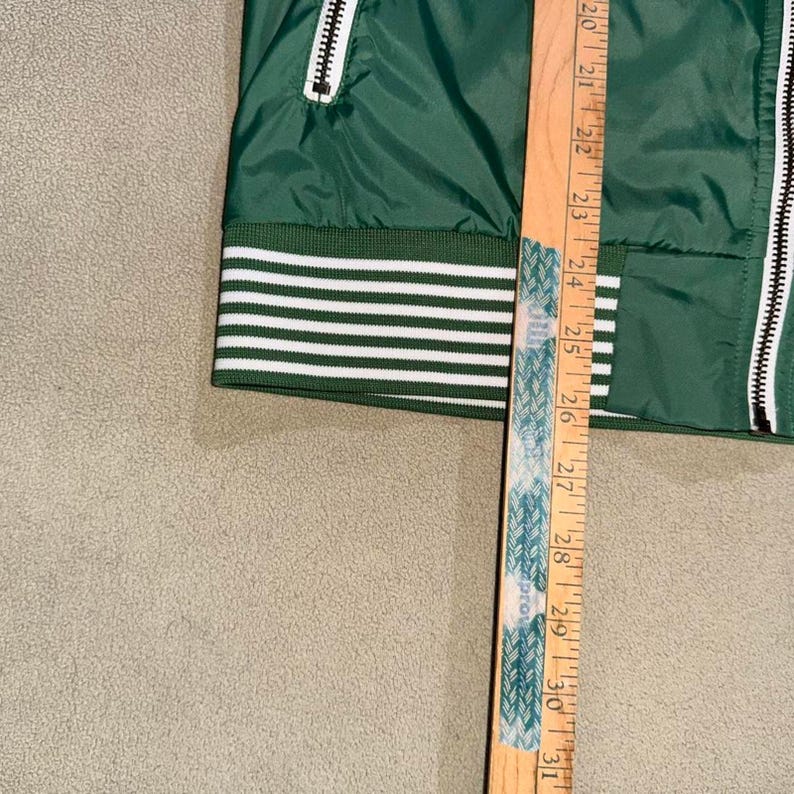 Chaqueta deportiva vintage Ben Sherman verde talla M años 90 estilo Mod Rave del Reino Unido imagen 7