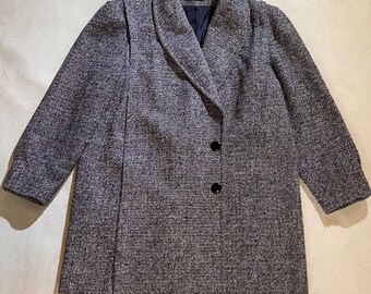 Abrigo vintage Glenbrooke en tweed Donegal, talla 16