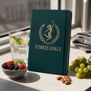A5 & US Letter Digital Fitness Planner + Pink Cover Bonus | Workout Log, Strength Tracker, Daily Training Journal for Gym nd progress Goals