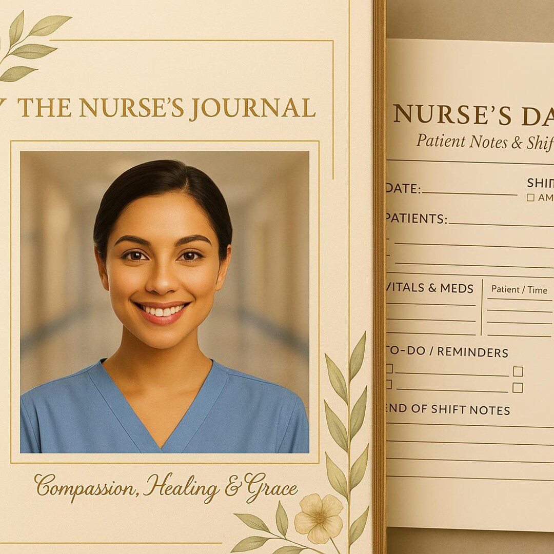 Nursing Notes Folder Premium Nurse Daily Log | Patient Notes Shift Overview | Medical ...