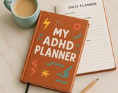 ADHD Planner Printable 153 Pages | Executive Function Planner | Focus, Routine & Time Blindness Support | A5 A4 US Letter Digital Download