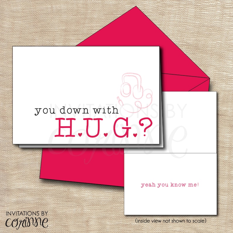 Funny Valentine's Day Card Printable Custom Personalized Downloadable ...