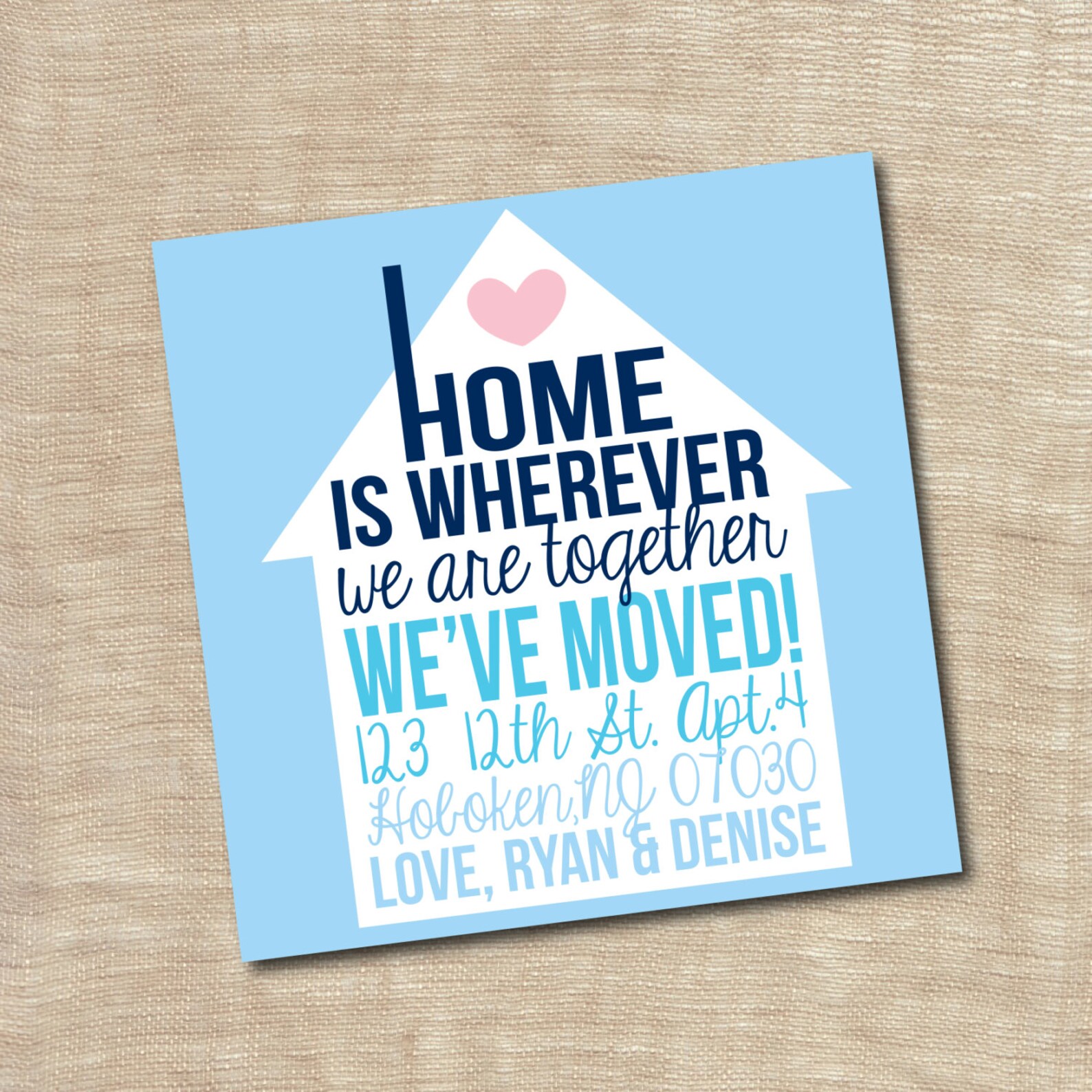 Housewarming Party Invitation New Home We Moved Announcement Etsy