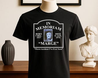Pee Wee Herman In Memoriam of Large Marge Big Adventure Memory Graphic Tee Shirt