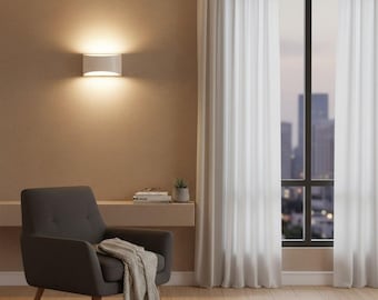 Biały ściemnialny kinkiet LED 12W Światło 3000K