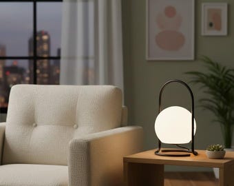 Akumulatorowa lampa latarnia LED – przenośna lampa stołowa z 3 trybami pracy i baterią 4000 mAh