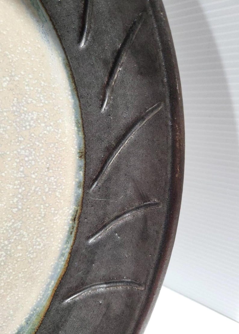 Pigeon Forge Pottery Douglas Ferguson 1998 13.5" Ceramic Platter or Centerpiece image 6