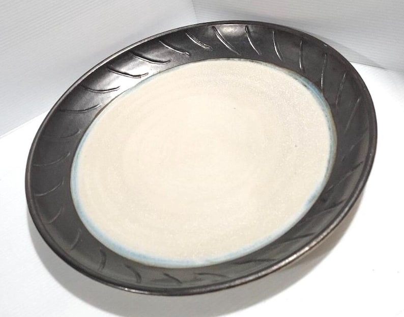 Pigeon Forge Pottery Douglas Ferguson 1998 13.5" Ceramic Platter or Centerpiece image 2