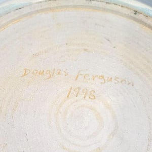 Pigeon Forge Pottery Douglas Ferguson 1998 13.5" Ceramic Platter or Centerpiece image 14