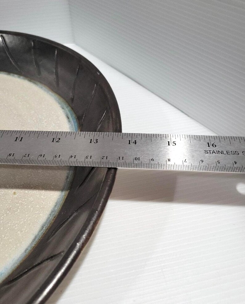 Pigeon Forge Pottery Douglas Ferguson 1998 13.5" Ceramic Platter or Centerpiece image 9