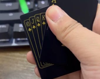 Metalen aansteker pokerkaart, winddichte fakkel met groene vlam, navulbaar, gepersonaliseerd ontwerpcadeau