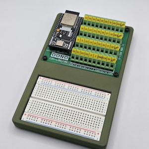 ESP32 Dev Base | Screw Terminal Breakout Platform | 3D Printed Prototyping Base | KRO Labs