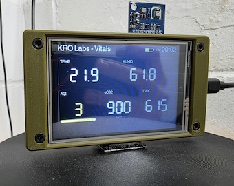 ESP32 CYD 3.5" Enclosure | ESP32-32E | Cheap Yellow Display Case | Bench-Ready | KRO Labs
