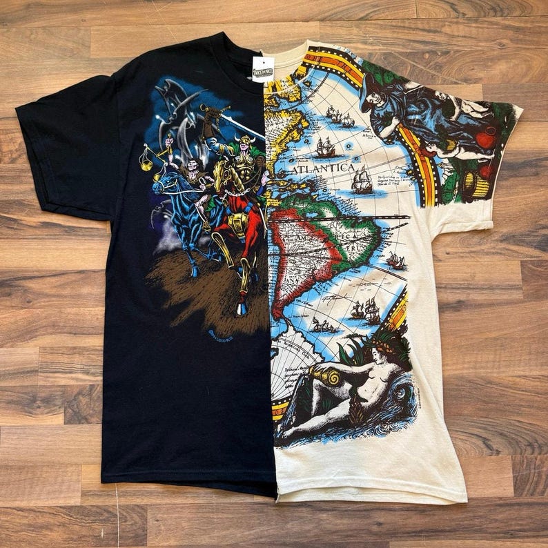 I quattro cavalieri del mondo Blu liquido Taglia grande immagine 1