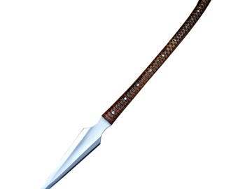 Hunting Spear 5106 Spring Steel Wooden Ribbed Shaft