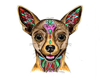Custom Alebrije Pet Portrait | Mexican Folk Art, Hand-Painted