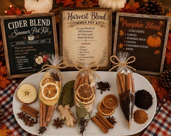 Simmer Pot Kits – Natural Home Fragrance | Cider, Harvest and Pumpkin Blends