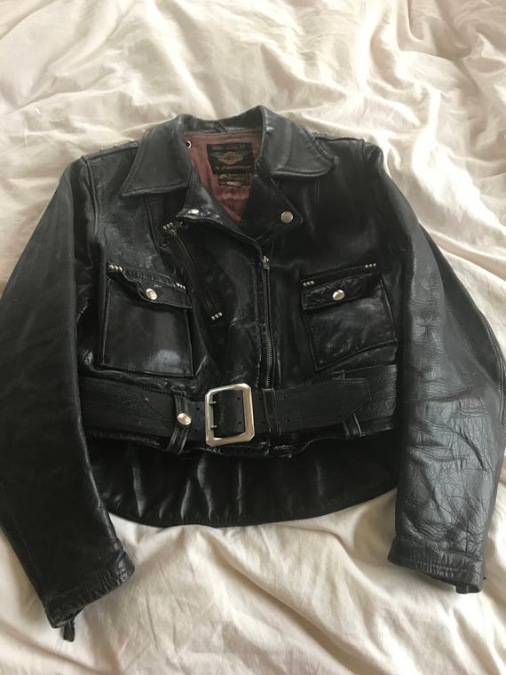 Vintage 1940s Harley Davidson Jacket with Harley B