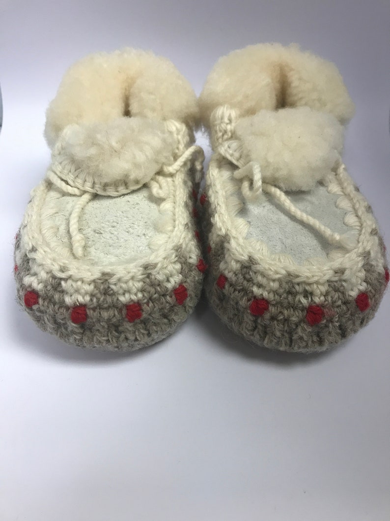 Shearling Slippers Child/'s Size 9 Handcrafted Beautiful Shearling Booties