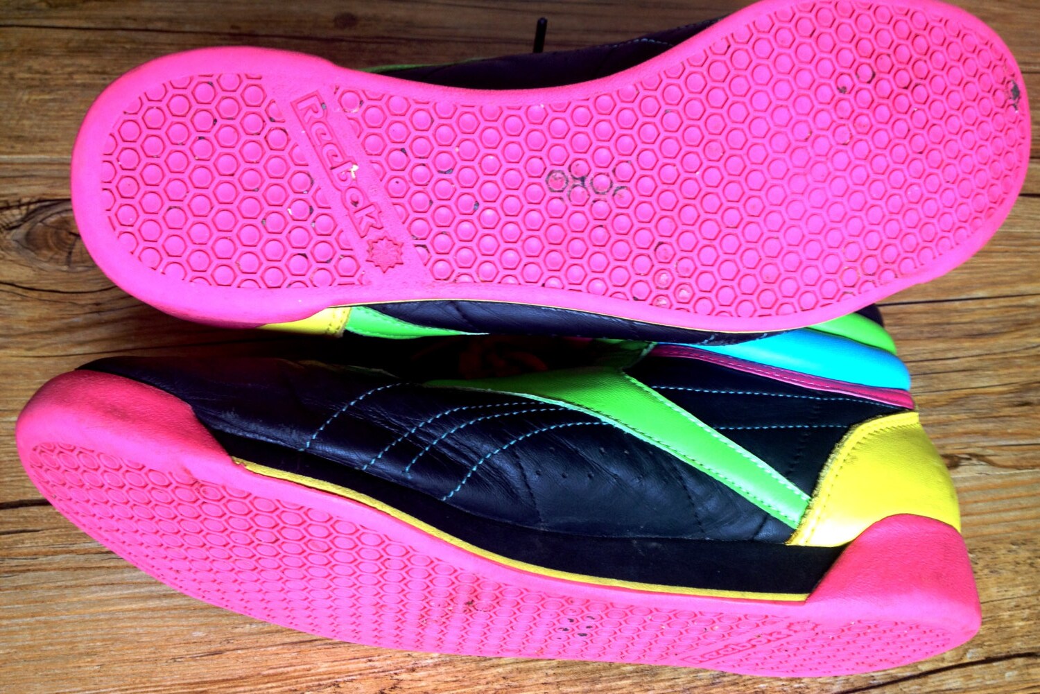 reebok freestyle hi neon