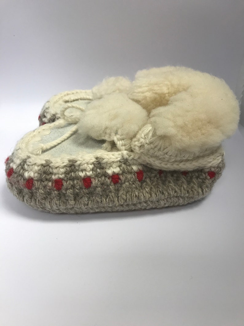Shearling Slippers Child/'s Size 9 Handcrafted Beautiful Shearling Booties