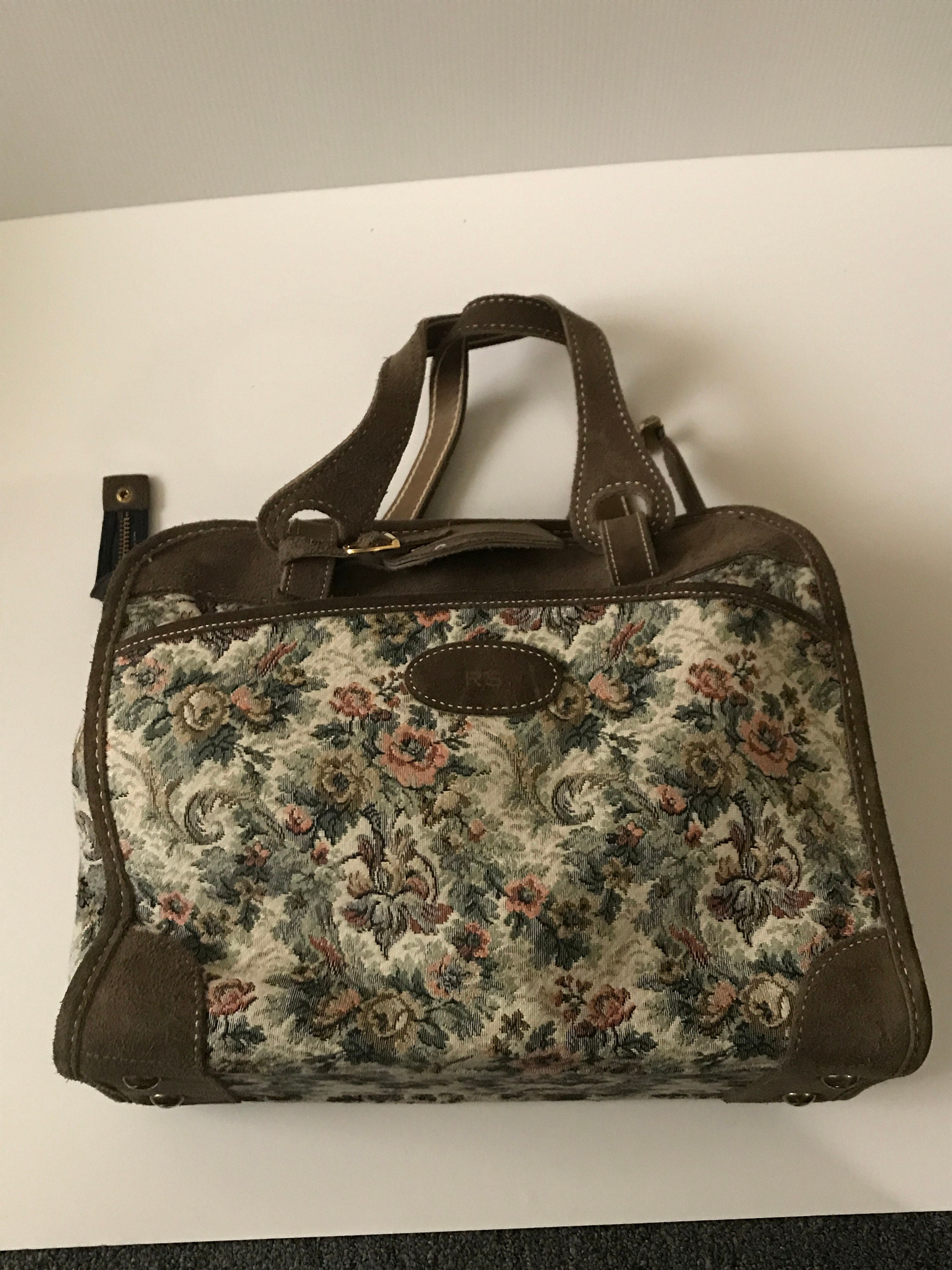 Vintage French Luggage Company Carry On Luggage Train Case Etsy