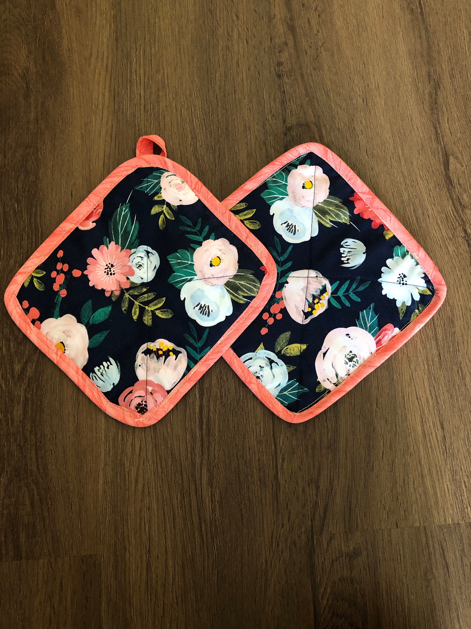 Quilted Hot Plate Holder Set Set of 2 Trivet Plate/dish Etsy UK