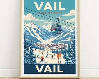 Colorado Ski Resort Poster Art Work
